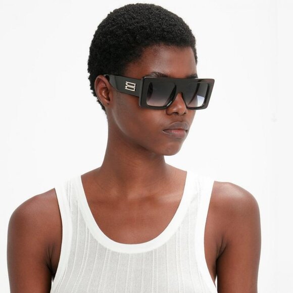 Victoria Beckham VB677S 001 Square Sunglasses – Black/Grey - Picture 2 of 13